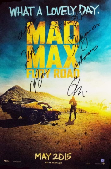 Mad Max Fury Road â€“ Signed Movie Poster