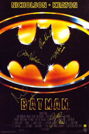 Batman 1989 â€“ Signed Movie Poster