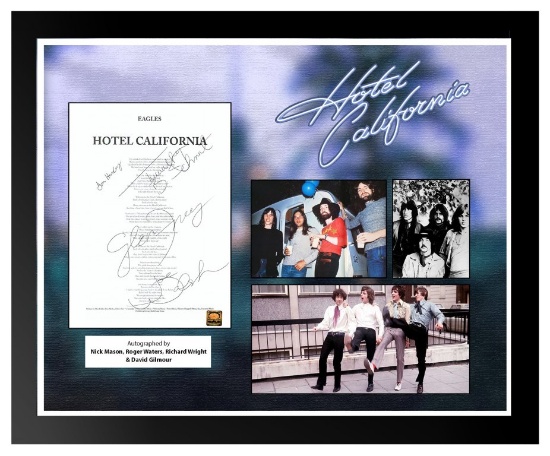 Eagles Hotel California Signed Lyrics