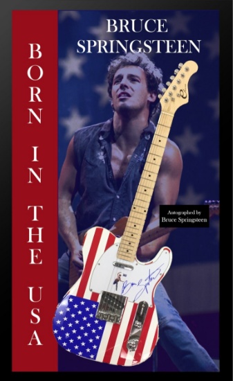 Bruce Springsteen Signed Guitar "Flag" Edition