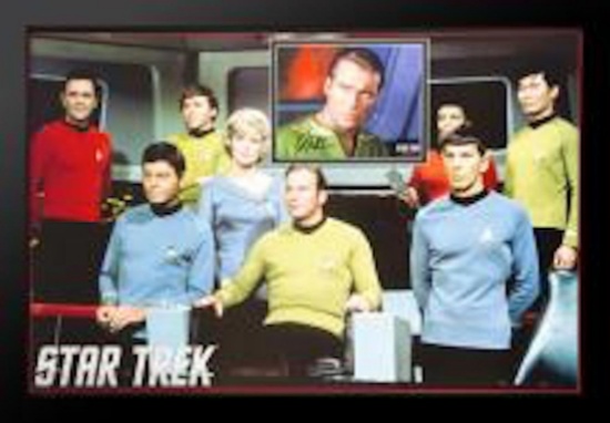 Star Trek Autographed Shatner Pic in Pic