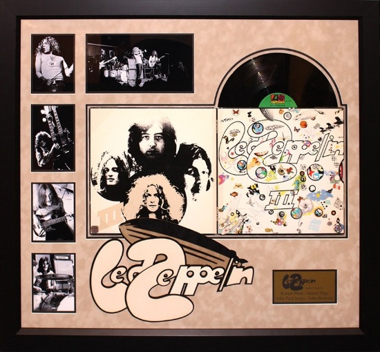 Led Zeppelin 3 Signed Framed Album
