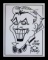 Hand Drawn Joker drawing by Bob Kane- Signed: Bat Wishes, Bob Kane