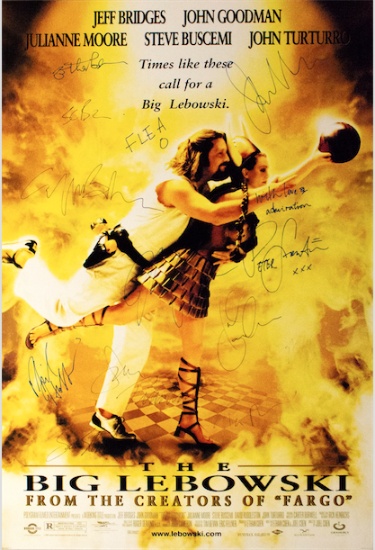 Big Lebowski - Signed Movie Poster