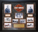 William Harley and Arthur Davidson Autographed Collage