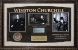 Winston Churchill Autographed signature card