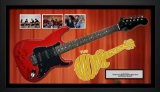 Monkees Signed and Framed Guitar
