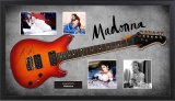 Madonna Signed and Framed Guitar
