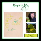 Drawing by Jim Henson of Kermit Saying 'Hi From Kermit The Frog and Jim Henson