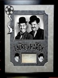 Laurel and Hardy Signed Collage
