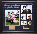John F. Kennedy and first lady, Jacqueline Kennedy Autographed Collage