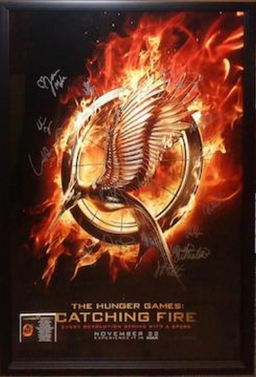 The Hunger Games Signed Movie Poster