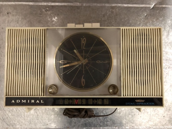 Admiral Dual Speaker Clock Radio