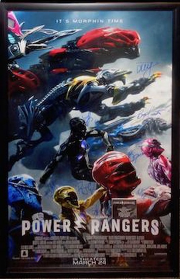 Power Rangers Signed Movie Poster