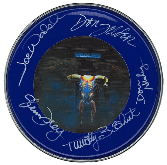 The Eagles Signed Drum Head