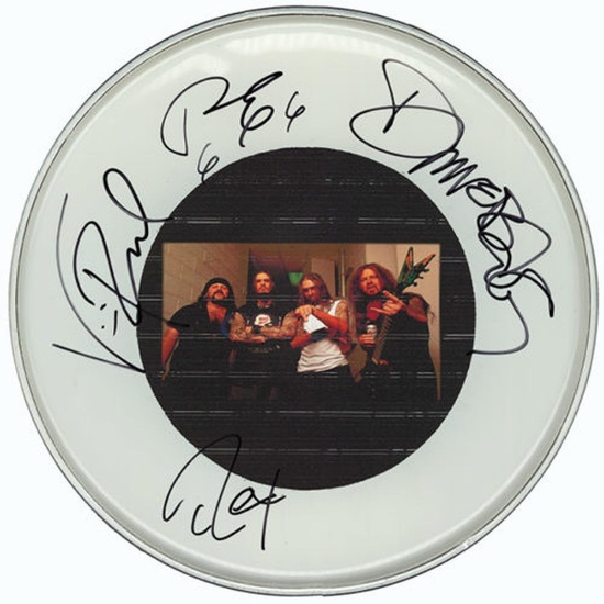 Pantera Signed Drum Head