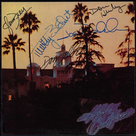 The Eagles Signed Hotel California Album