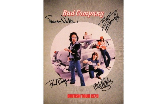 Bad Company Autographed Tour Book