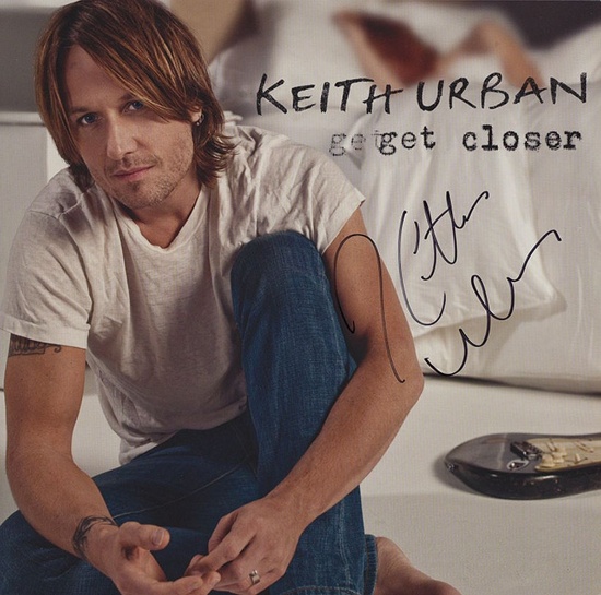 Keith Urban Signed Get Closer Album