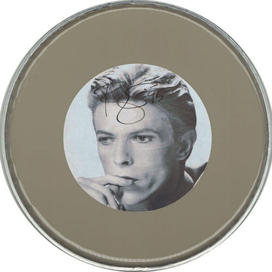 David Bowie Signed Drum Head