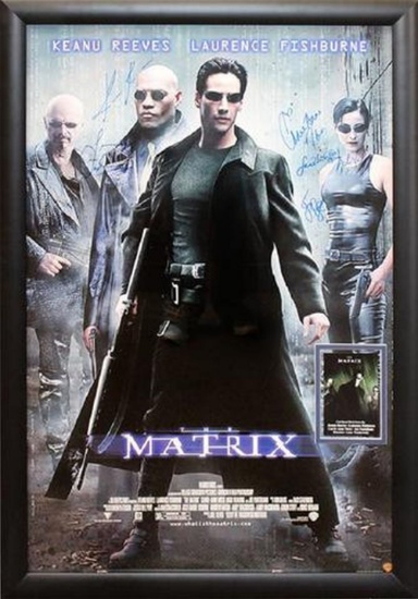 The Matrix - Signed Movie Poster