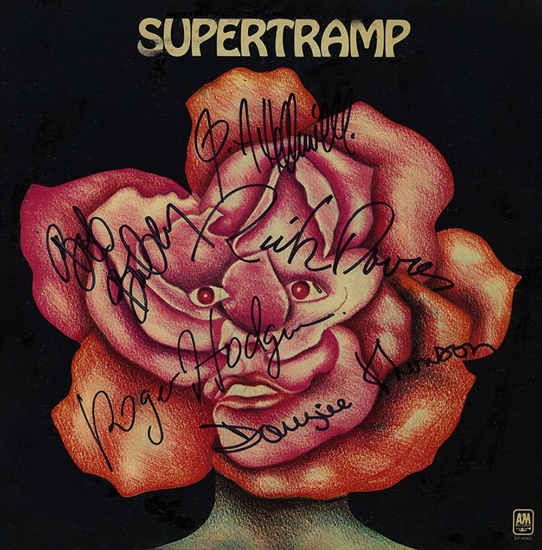 Supertramp Band Signed Supertramp Self Titled Album