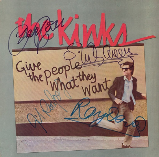 The Kinks Signed Give The People What They Want Album