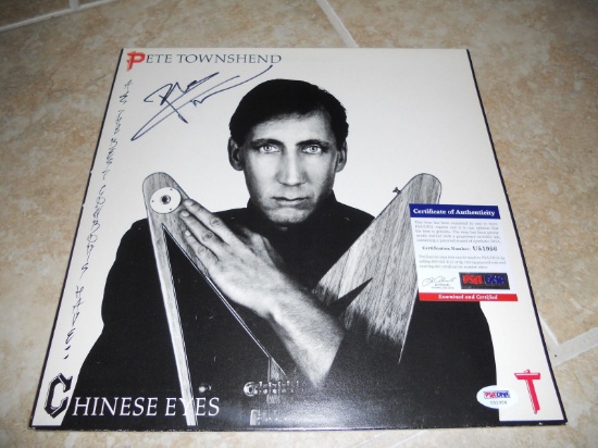 PSA Pete Townshend Signed Chinese Eye