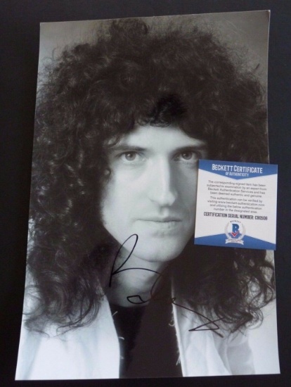 BAS Brian May Signed Photo