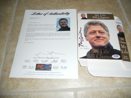 PSA President Bill Clinton signed Audio Book Cover