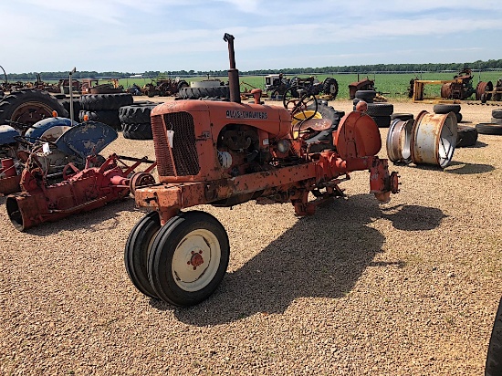 ALLIS CHALMERS WD, PARTS, AS IS, MOTOR RAN GOOD, MISSING TIRES