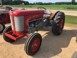 MASSEY HARRIS 50 TRACTOR, GAS, ORIGINAL RED AND GOLD, POWER STEERING, 2 REM