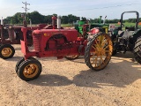MASSEY HARRIS CHALLENGER, GAS, ON STEEL WITH RUBBER BOLT ON