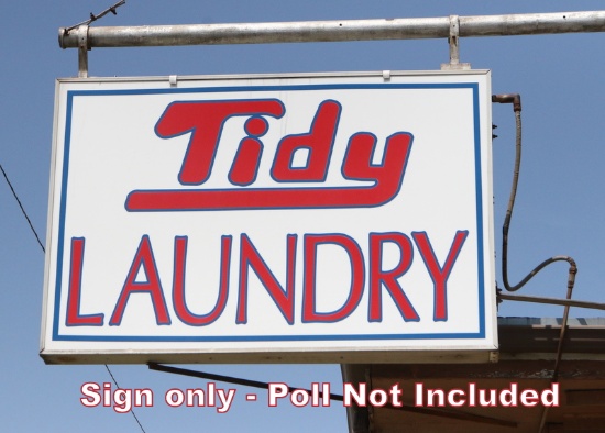 Tidy Launder lighted Sign