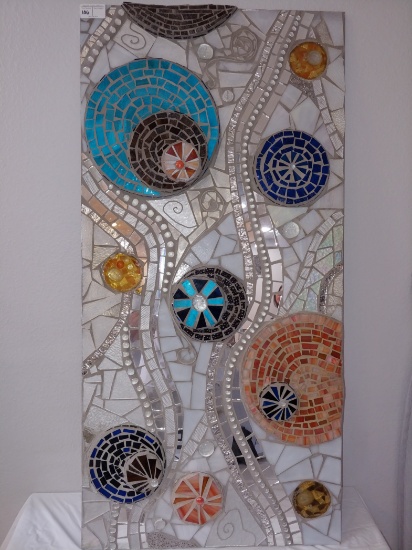 Mosaic Tile And Glass 3-d Wall Art