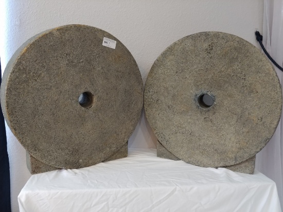 2 Faux Stone Resin Wheels