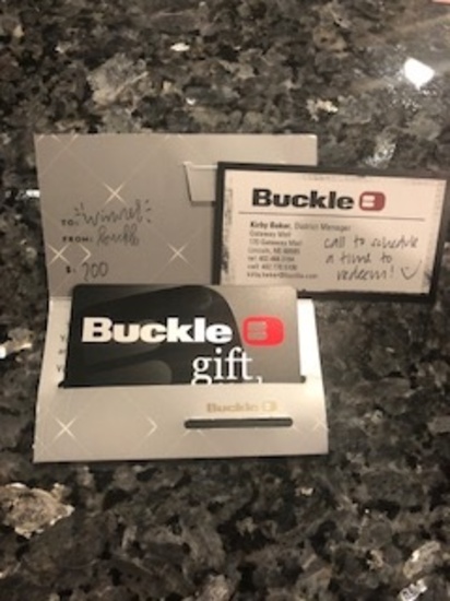 $200 Gift Card to Buckle