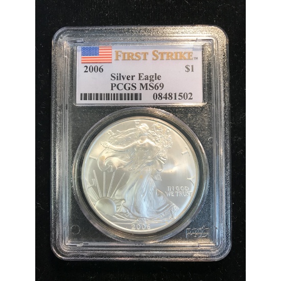 American Silver Eagle 2006 MS69 PCGS First Strike
