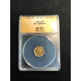 Certified $1 Gold Liberty 1861 AU50 Details ANACS