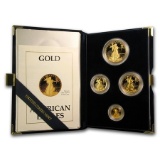 Proof American Gold Eagle 4pc Set In Box 1988