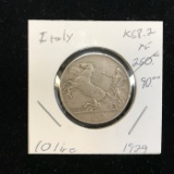 Italy 10 Lire 1929 Silver Vittorio Emanuelle III