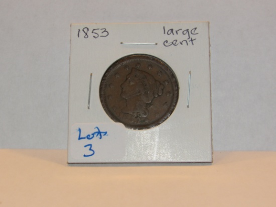 1853 LARGE CENT "G"