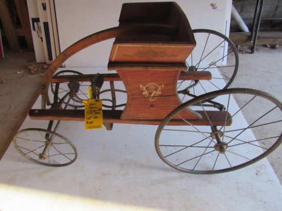 LARGE VINTAGE PEDAL CAR,VINTAGE WAGONS AND PEDAL T