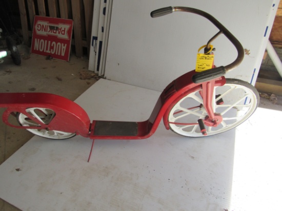 VINTAGE LARGE SCOOTER WITH PEDDALS