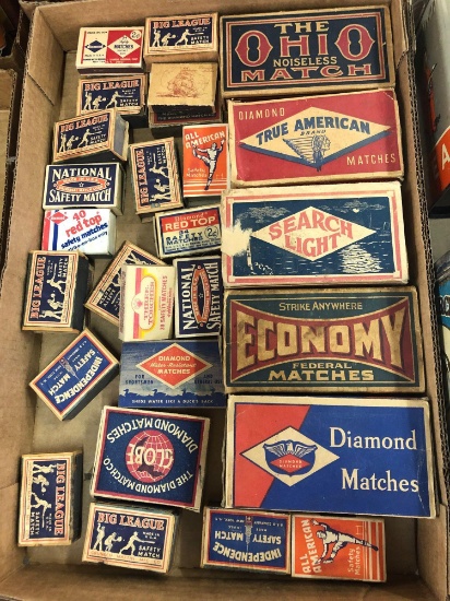 Vintage match boxes