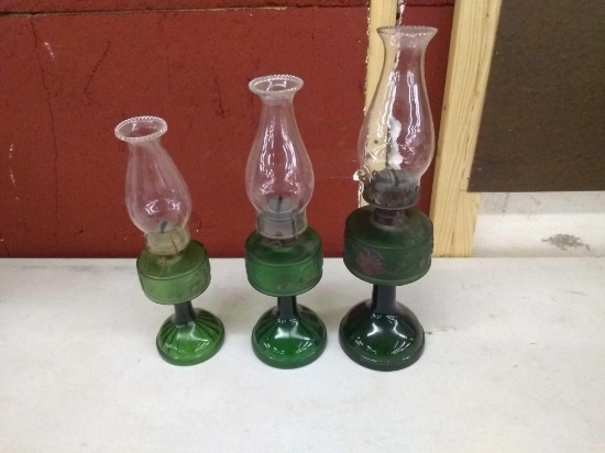 Vintage oil lamps