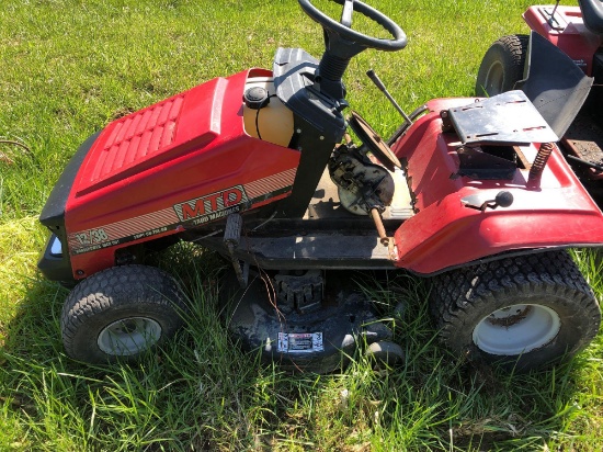 Yard machine riding mower