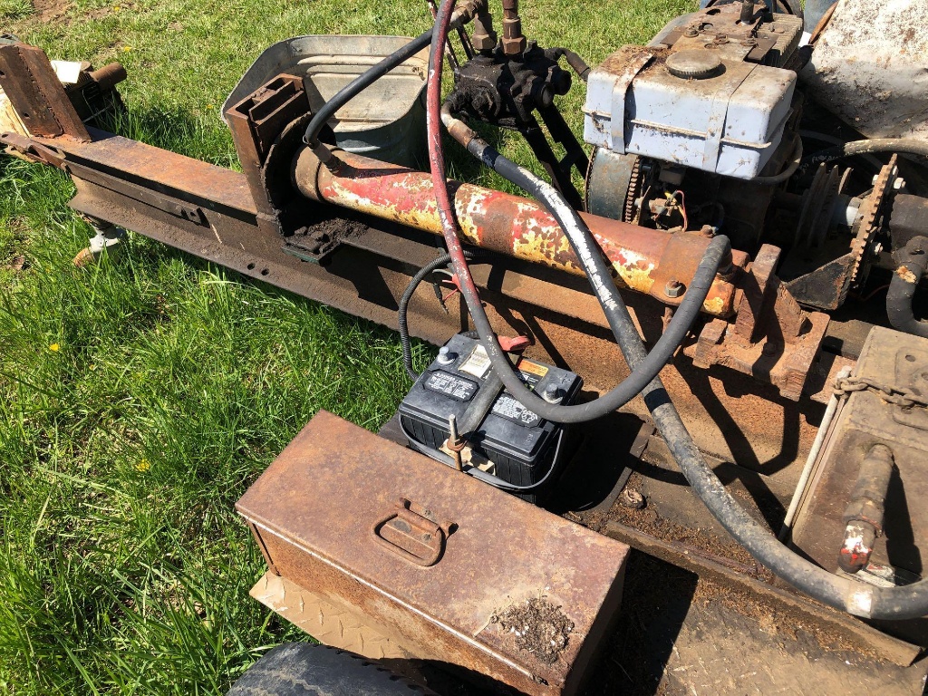 homemade wood splitter