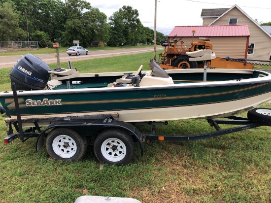 2001 SeaArk 17FT Boat,Motor and Trailer