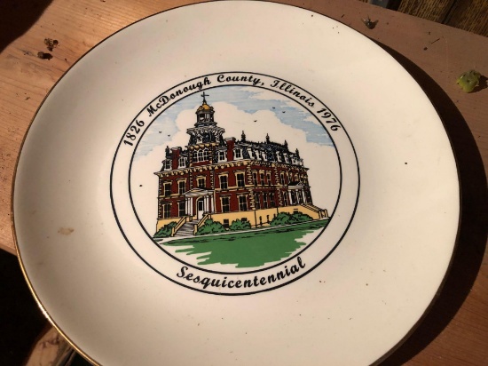 McDonaugh county Illinois Centennial plate